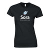 Sora - Women's Fitted Crewneck T-shirt - Black