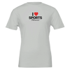 I Love Sports (Romance) - Find Your Team! - Crewneck T-shirt - Silver