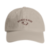 Booked & Busy - Embroidered Adjustable Baseball Cap - Stone
