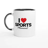 I Love Sports (Romance) - Two-Toned 11oz Ceramic Mug - Ceramic Black