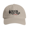 Book Lounge Podcast - Embroidered Adjustable Baseball Cap - Stone