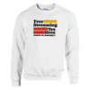 Free Streaming - Crewneck Sweatshirt - White