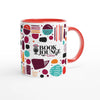 Book Lounge Podcast - Two-Toned 11oz Ceramic Mug - Ceramic Red