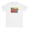 Free Streaming - Crewneck T-shirt - White