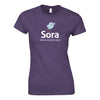 Sora - Women's Fitted Crewneck T-shirt - Heather Purple