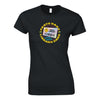 Party Hard with Your Library Card - Women's Fitted Crewneck T-shirt - Black