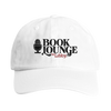 Book Lounge Podcast - Embroidered Adjustable Baseball Cap - White