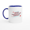 Main Character Energy - Two-Toned 11oz Ceramic Mug - Blue