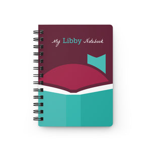 My Libby Notebook Spiral Bound Journal, Custom Notebook for Writing, Gifts for Students, Gratitude Journal, Daily Planner, Creative Ideas Book