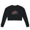 Main Character Energy - Cropped Sweatshirt - Black