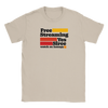 Free Streaming - Crewneck T-shirt - Sand