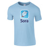 Sora - Crewneck T-shirt - Light Blue