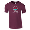 Libby - Crewneck T-shirt - Heather Maroon