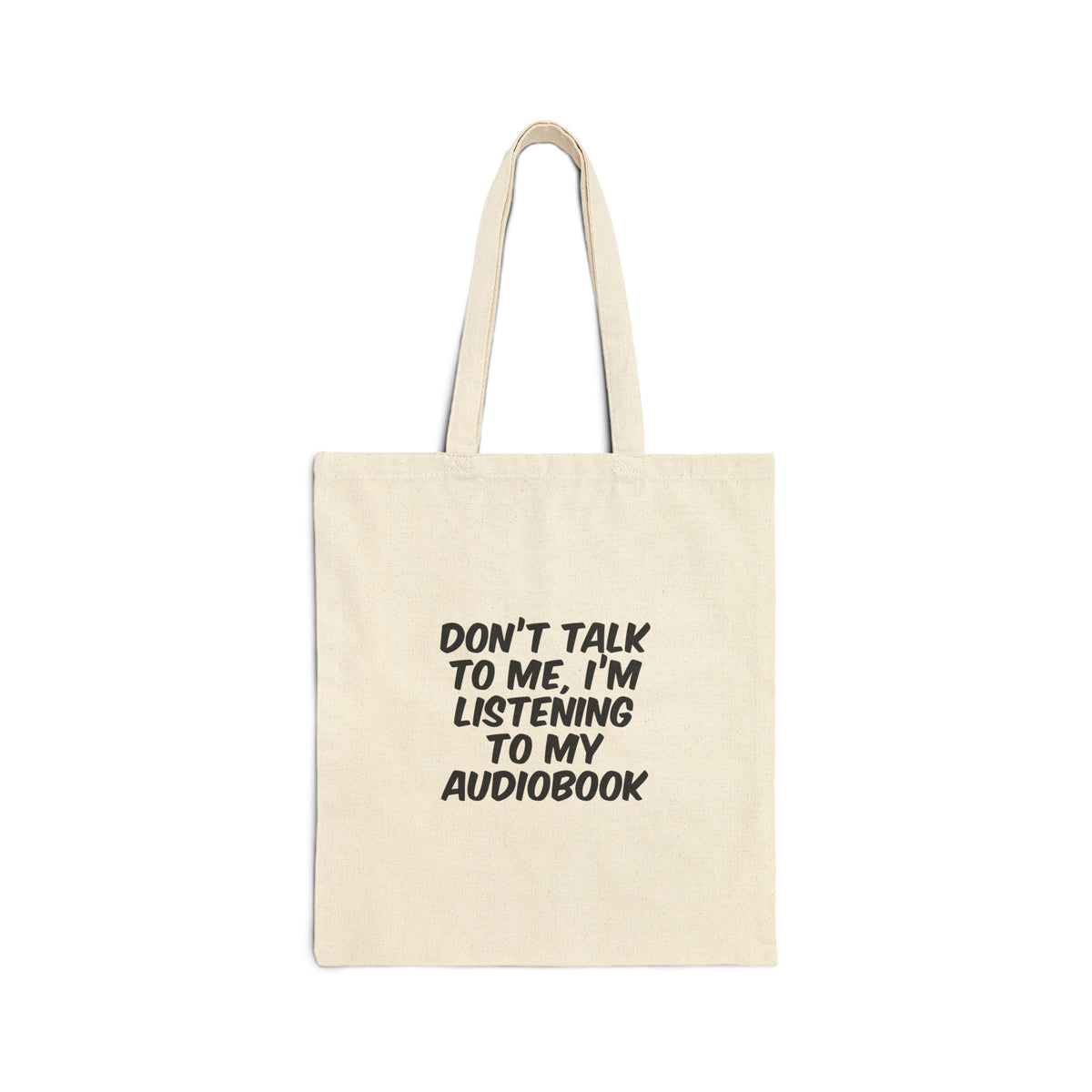 I'm Listening to my Audiobook (Text Only) - Tote Bag