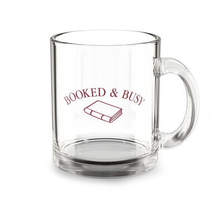 Booked & Busy - Glass Mug