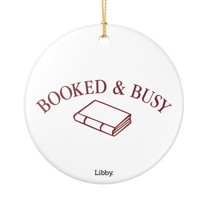 Booked & Busy - Ornament