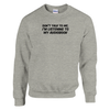 I'm Listening to my Audiobook (Text Only) - Crewneck Sweatshirt - Ash