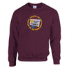 Festeja con tu Tarjeta de Biblioteca - Crewneck Sweatshirt - Maroon