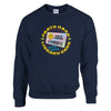 Party Hard with Your Library Card - Crewneck Sweatshirt - Navy