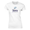 Sora - Women's Cut Crewneck T-shirt - White