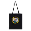 Party Hard with Your Library Card - Tote Bag - Black