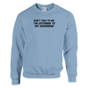 I'm Listening to my Audiobook (Text Only) - Crewneck Sweatshirt - Light Blue