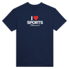 I Love Sports (Romance) - Find Your Team! - Crewneck T-shirt - Navy