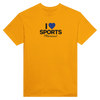 I Love Sports (Romance) - Find Your Team! - Crewneck T-shirt - Gold