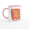 Support Your Local Library - Two-Toned 11oz Ceramic Mug - Ceramic Pink